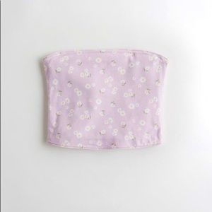 🍊HOLLISTER- reversible lilac tube top🍊